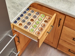 drawer built for k cup storage